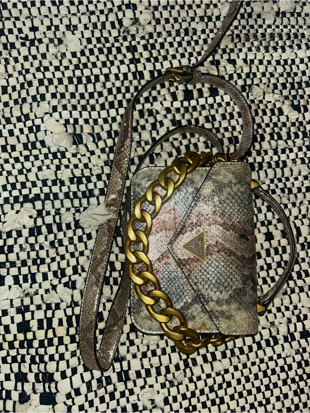 GUESS Snakeskin Crossbody Purse